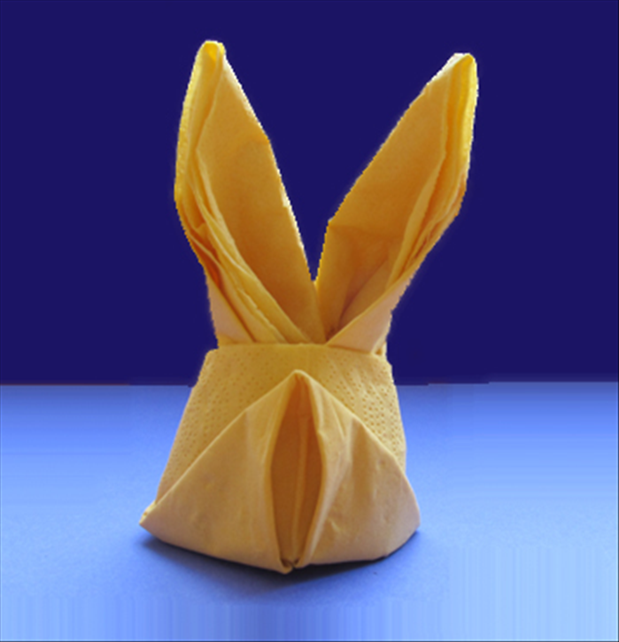 Your napkin bunny is ready!