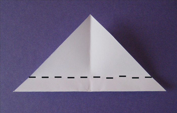 Fold the bottom edge up as shown in picture.