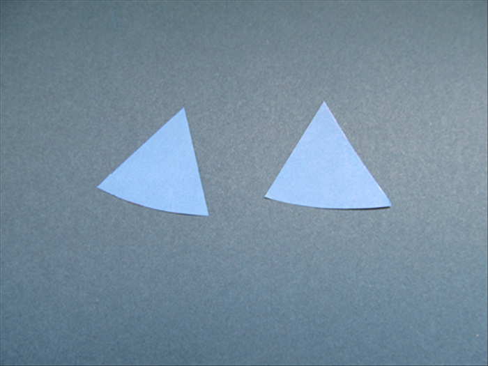 Cut 2 small triangles 
