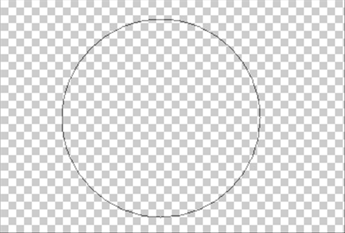 Press  the “Shift” key  and drag a circle until it is the size you want.
The circle you have made is the circle path.