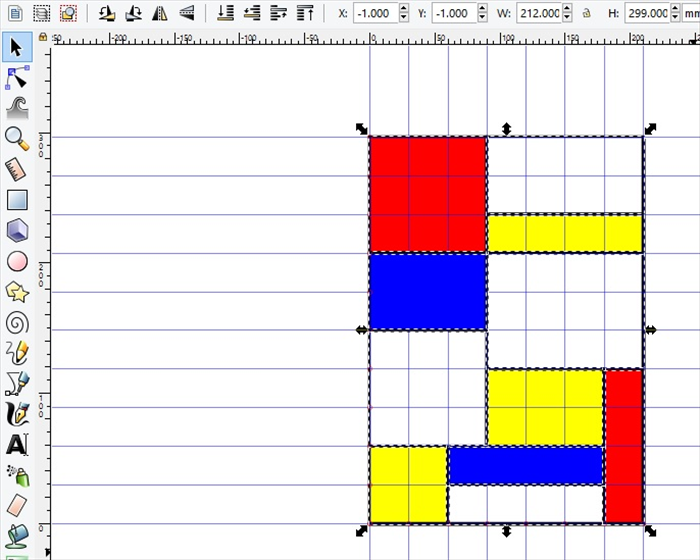 <p> 9. Drag the select box around the whole page to select all the boxes.  </p>