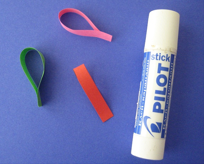 Glue the ends together to make a loop