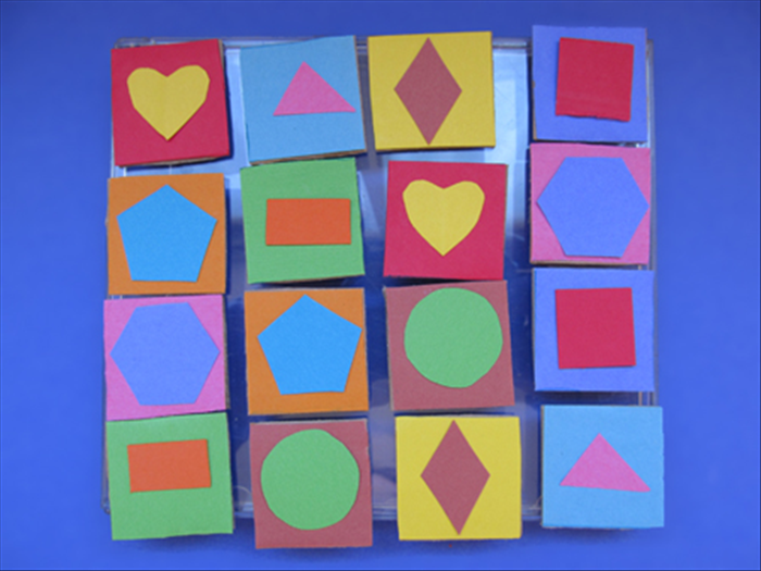 <p> Here is an example of a shape matching game.</p> 
<p> You can choose any subject to suit your child.</p> 
<p> Have fun!</p>
