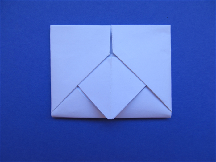 Your folded letter envelope is done!

To open it pull on the diamond shaped flap
