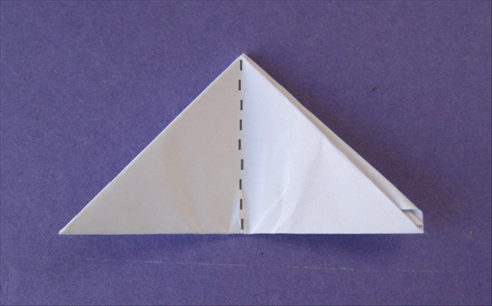 Rotate the paper so that long edge is on the bottom.
Fold it in half.
Your magic pocket is done!
