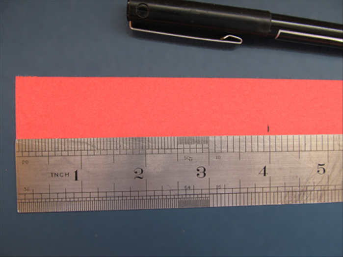 Take the other 1 ¼ inch strips you made.
Cut 12 strips 4 inches long
