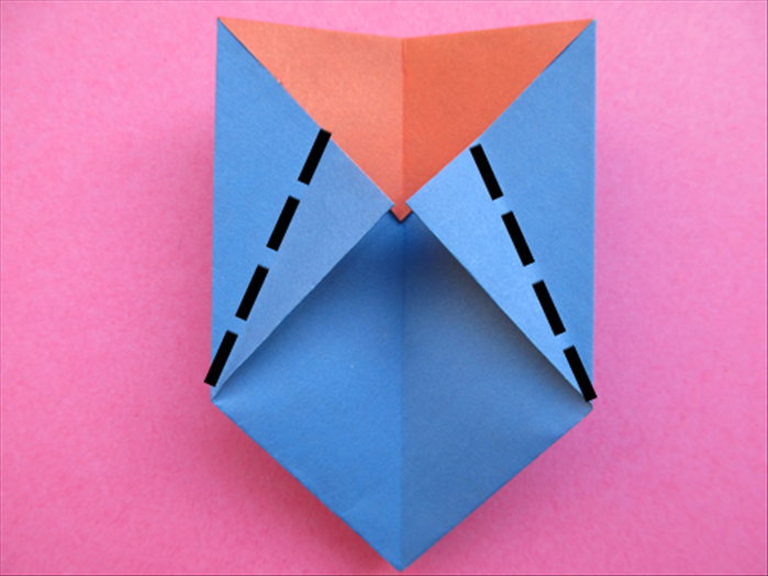 Fold the flaps up to align with the outer edges