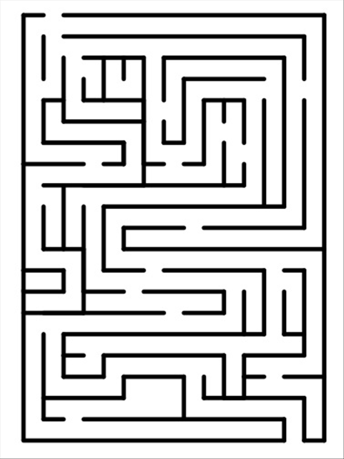 <p> 1. This example was made on a 15 X 20 grid, made with the guide creator extension. </p> 
<p> You can change the number of columns and rows of the grid and make the maze as simple or complicated as you like.  </p>