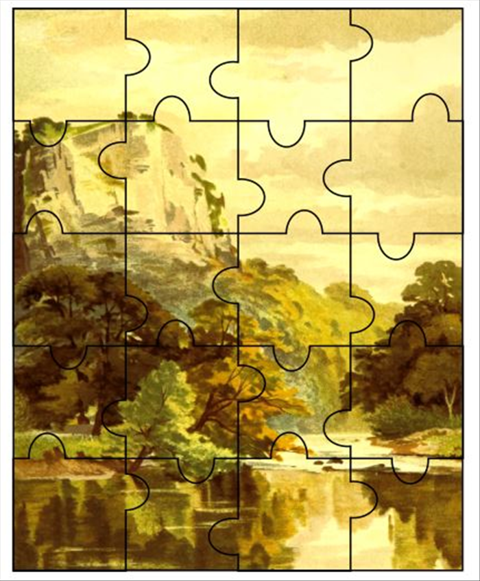 <p> Your unique puzzle is ready. </p> 
<p> You can print it, glue it to cardboard or wood and cut along the lines.</p> 
<p> Enjoy!  </p>
