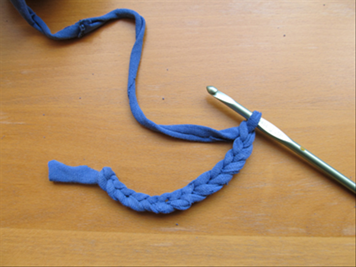 Repeat steps 7 to 10  and you will make a chain.