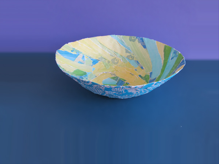 Enjoy your paper mache bowl!